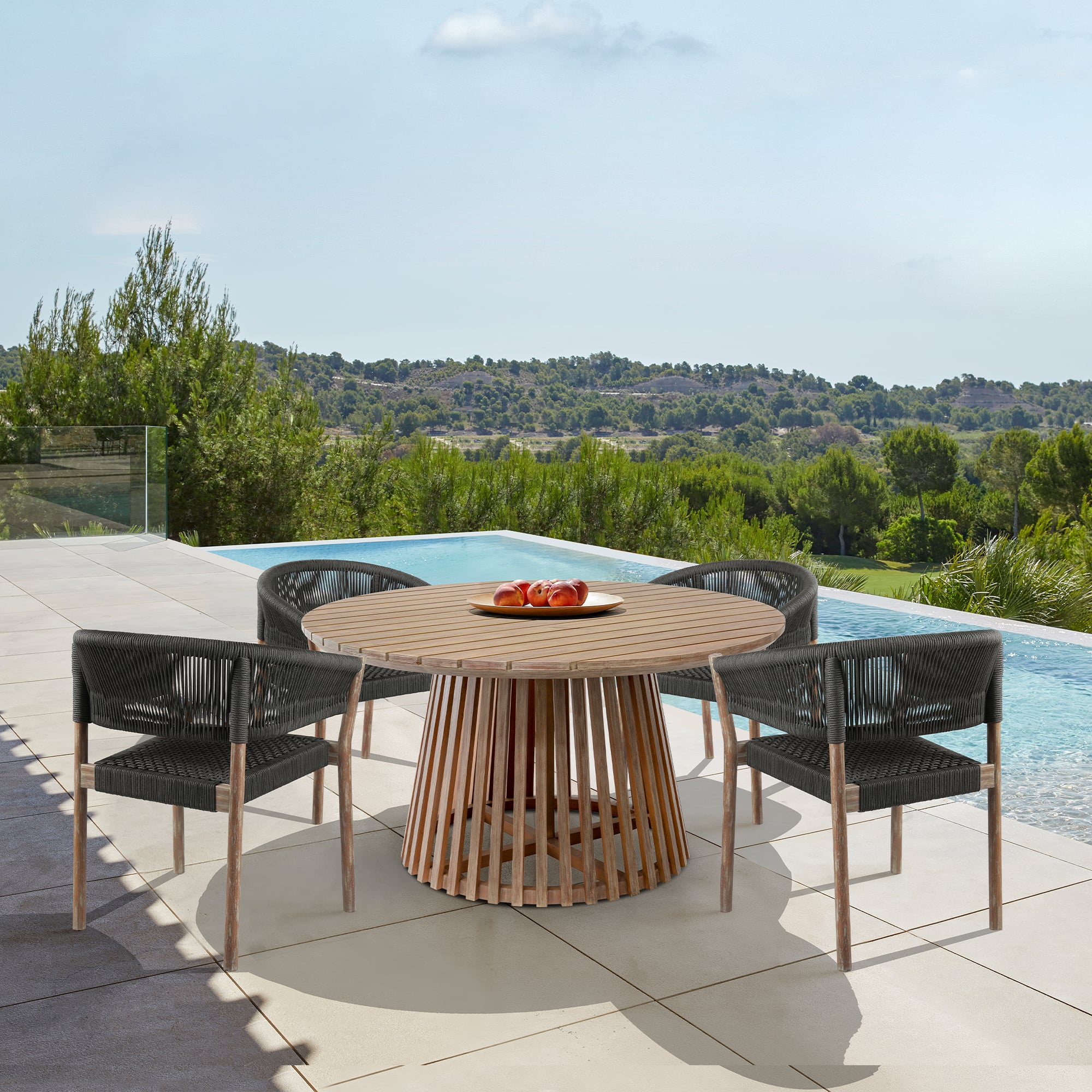 Armen Living Escondido / Doris Outdoor Dining Set
