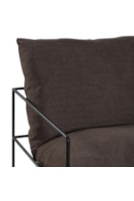 Armen Living Rogan Modern Industrial Accent Chair