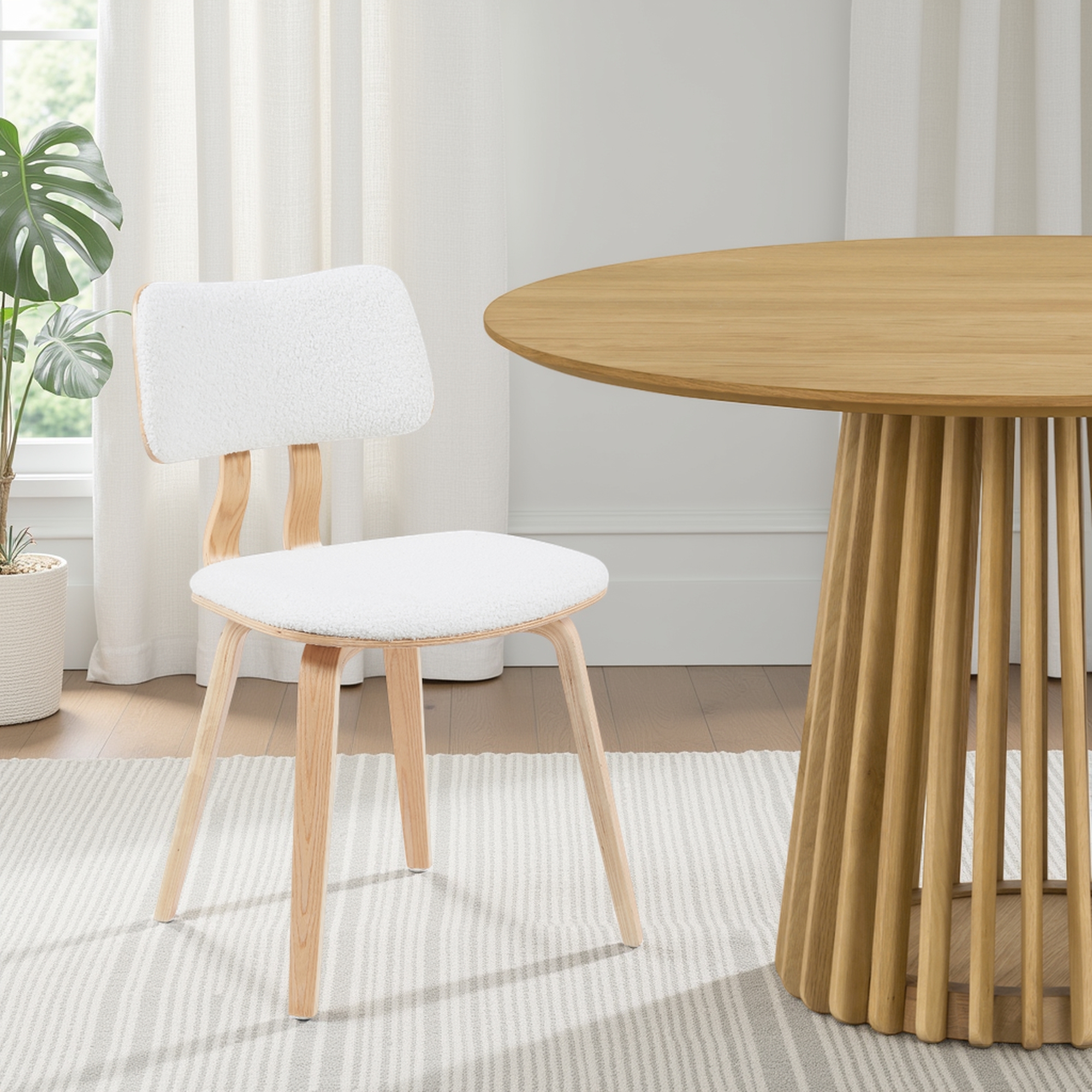 Armen Living Jaguar Upholstered Dining Side Chair