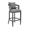 Armen Living Zella Outdoor Barstool