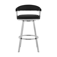 Transitional Bar-Height Swivel Stool