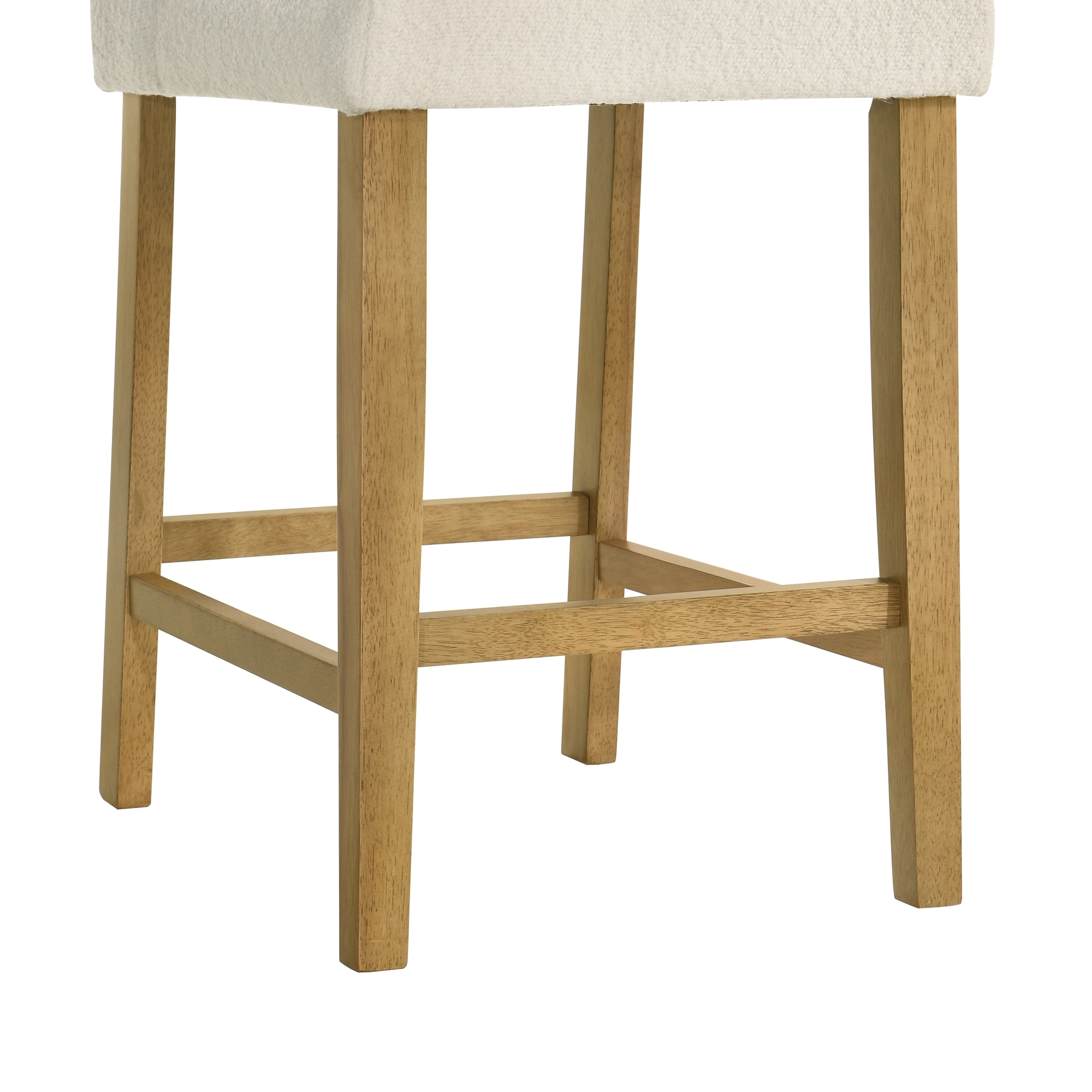 Armen Living Fauna Upholstered Counter Stool w/Channel Tufting