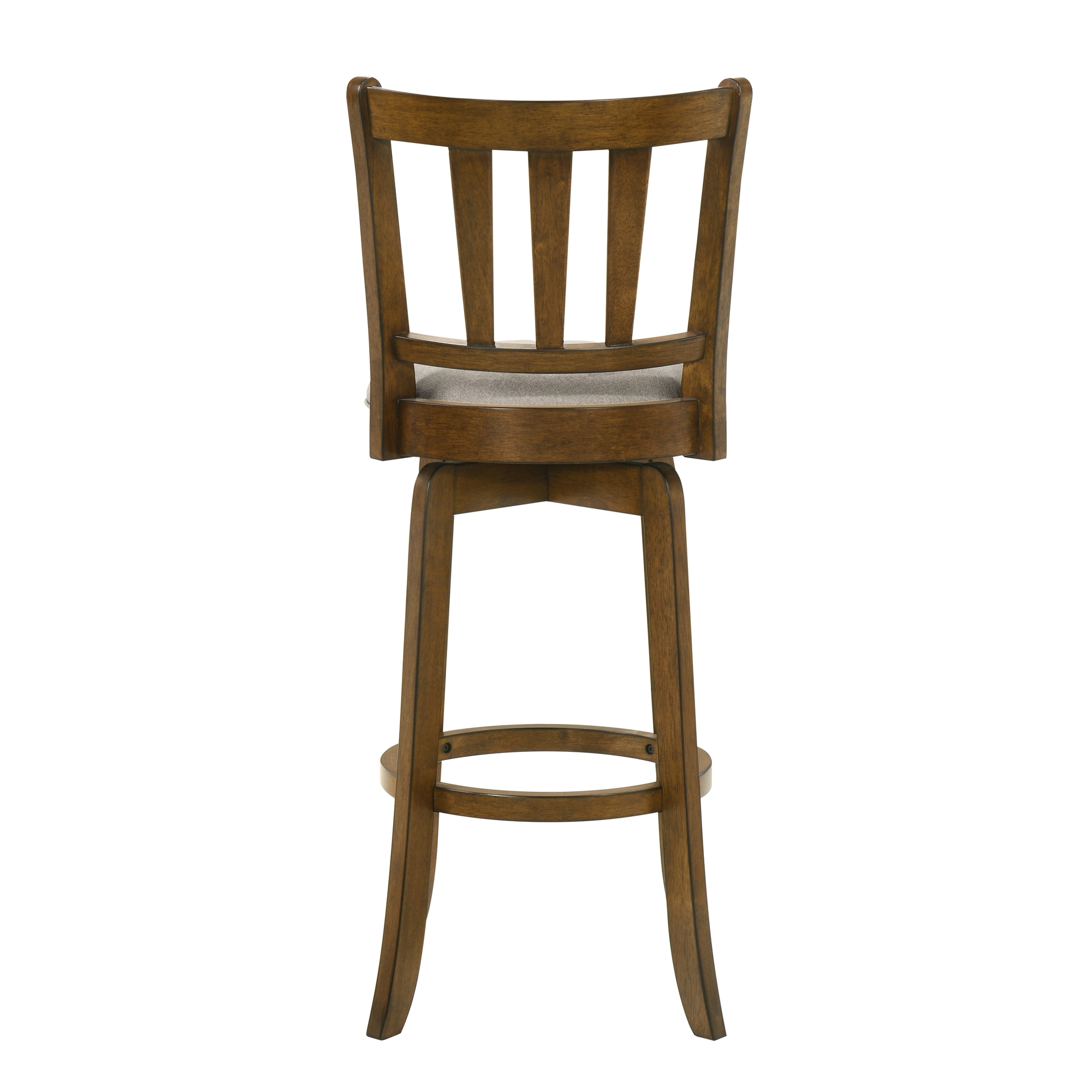 Armen Living Wren Slat-Back Swivel Barstool