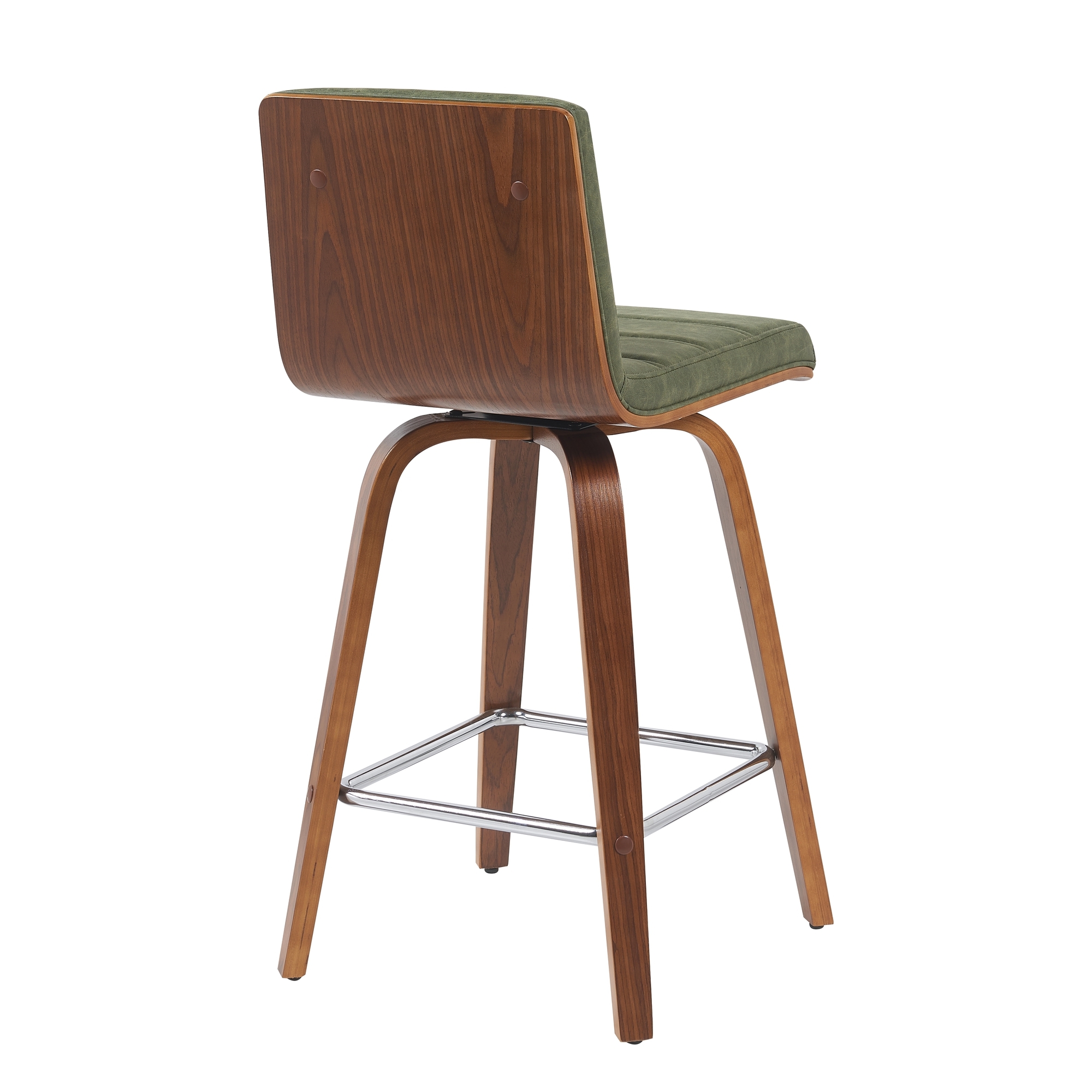 Armen Living Vienna Upholstered Swivel Counter Stool