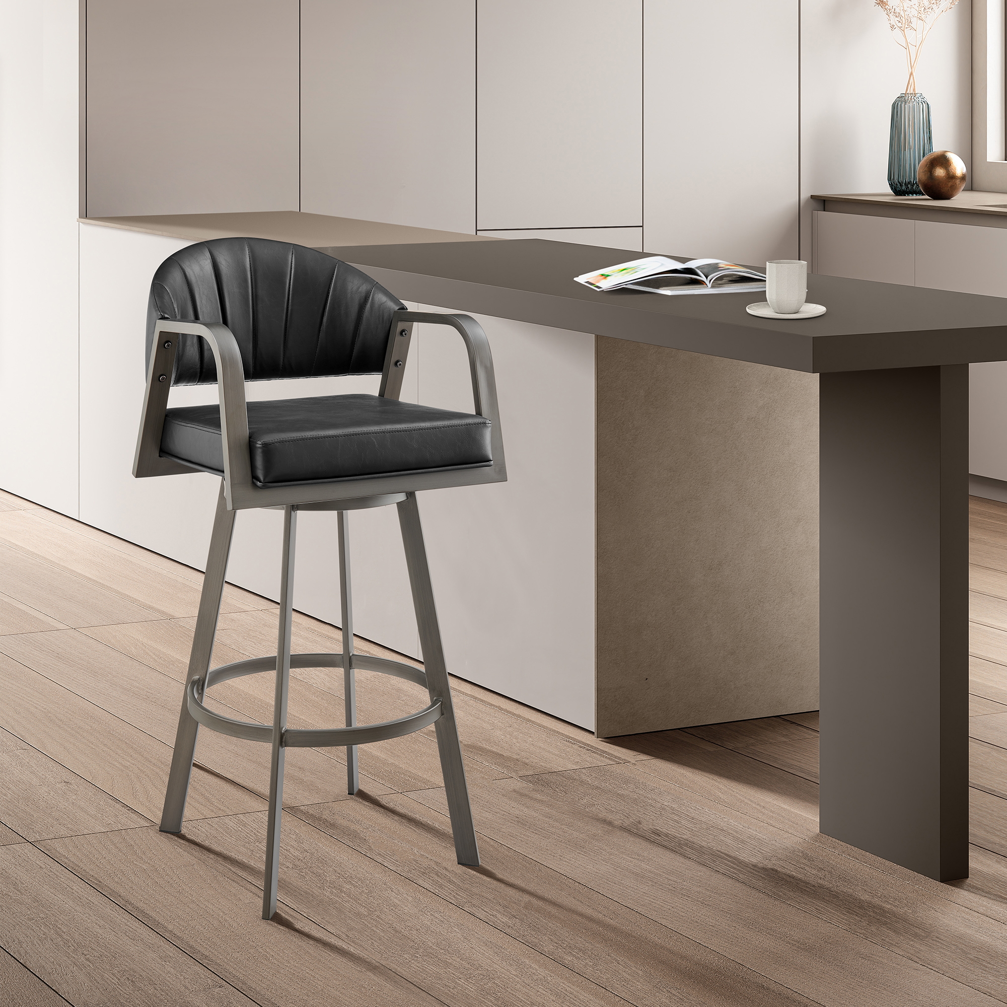 Armen Living Marcie Swivel Bar Stool