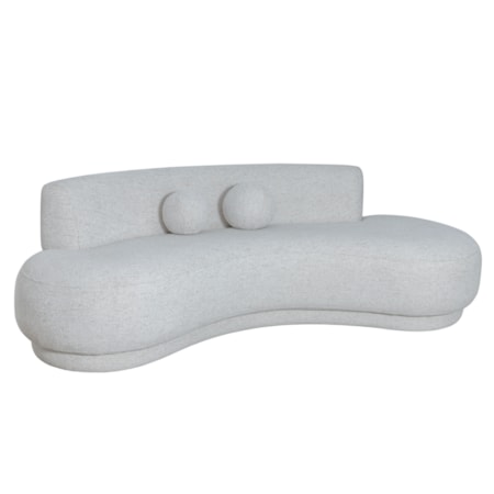 Armless Oval Lounge Sofa