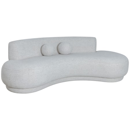 Armless Oval Lounge Sofa
