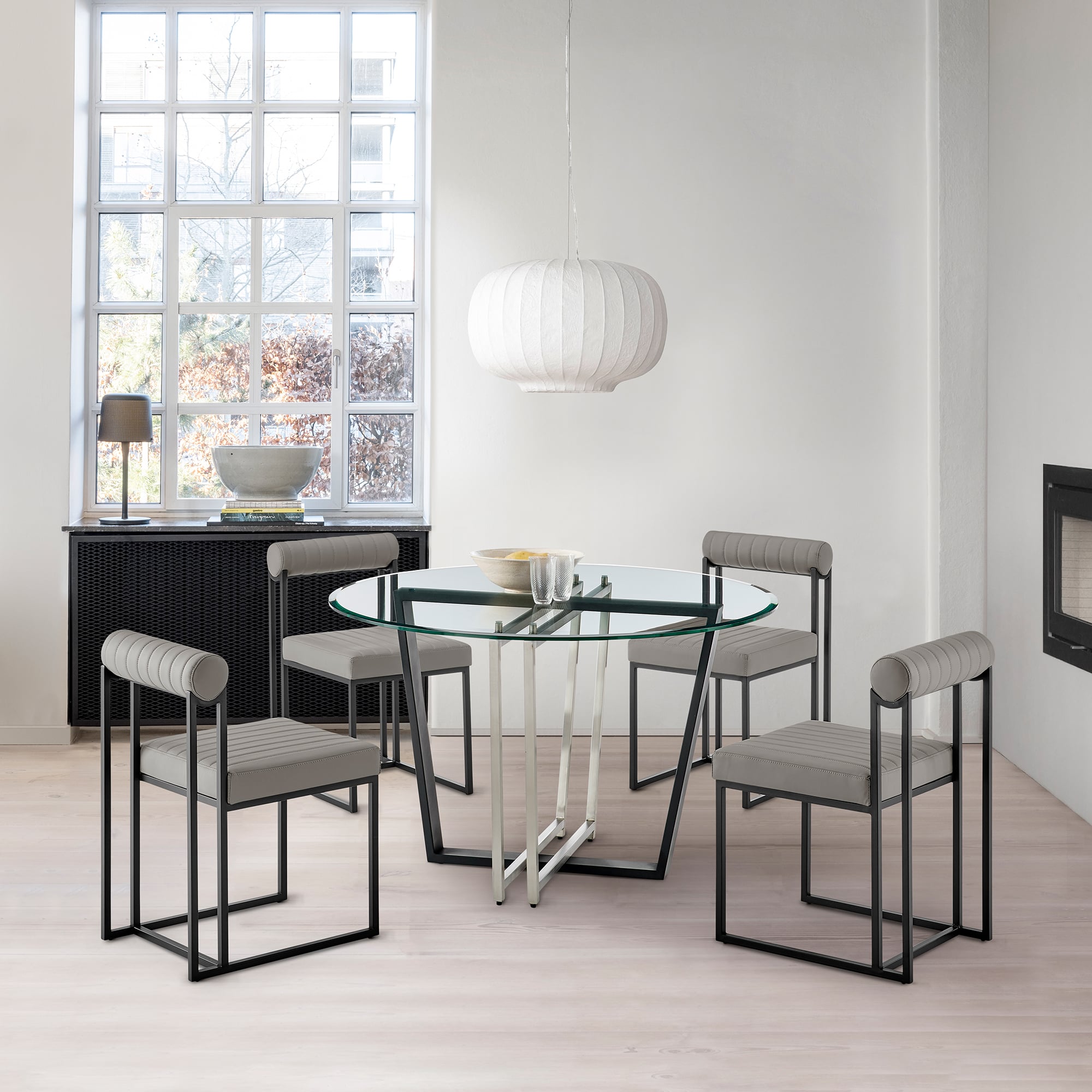 Armen Living Devi / Anastasia 5-Piece Dining Set