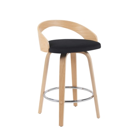 Open-Back Swivel Counter Stool