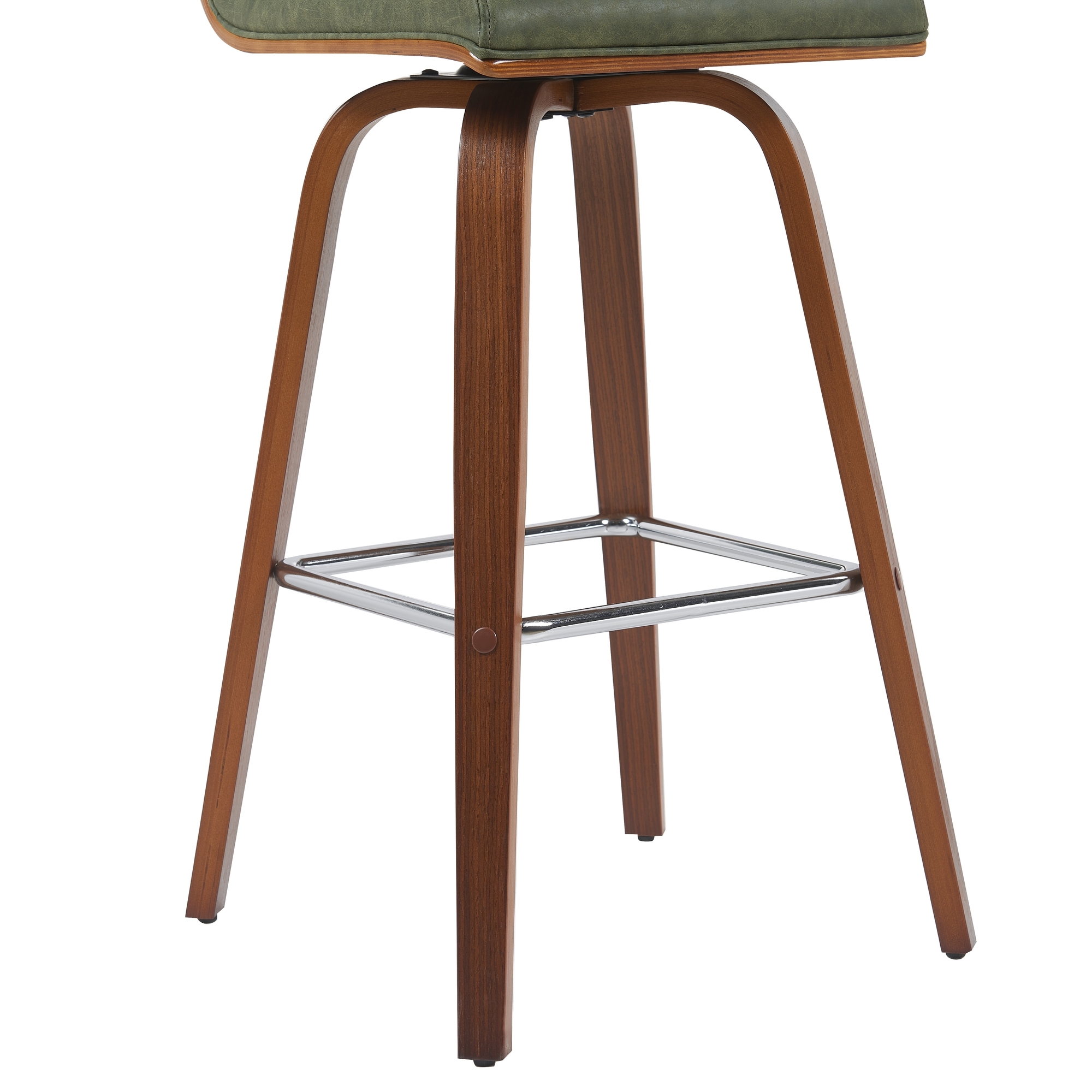 Armen Living Vienna Upholstered Swivel Barstool