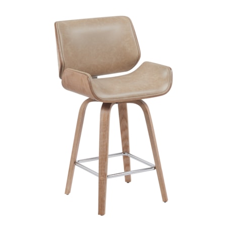 Upholstered Swivel Counter Chair