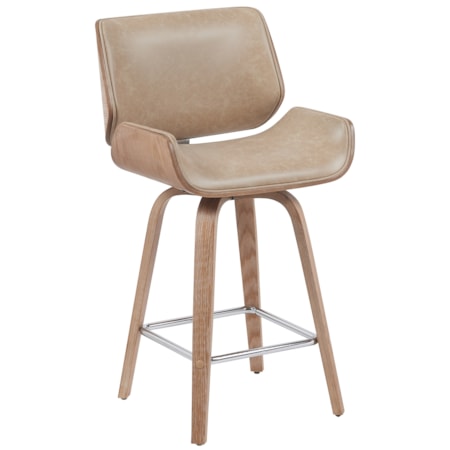 Upholstered Swivel Counter Chair