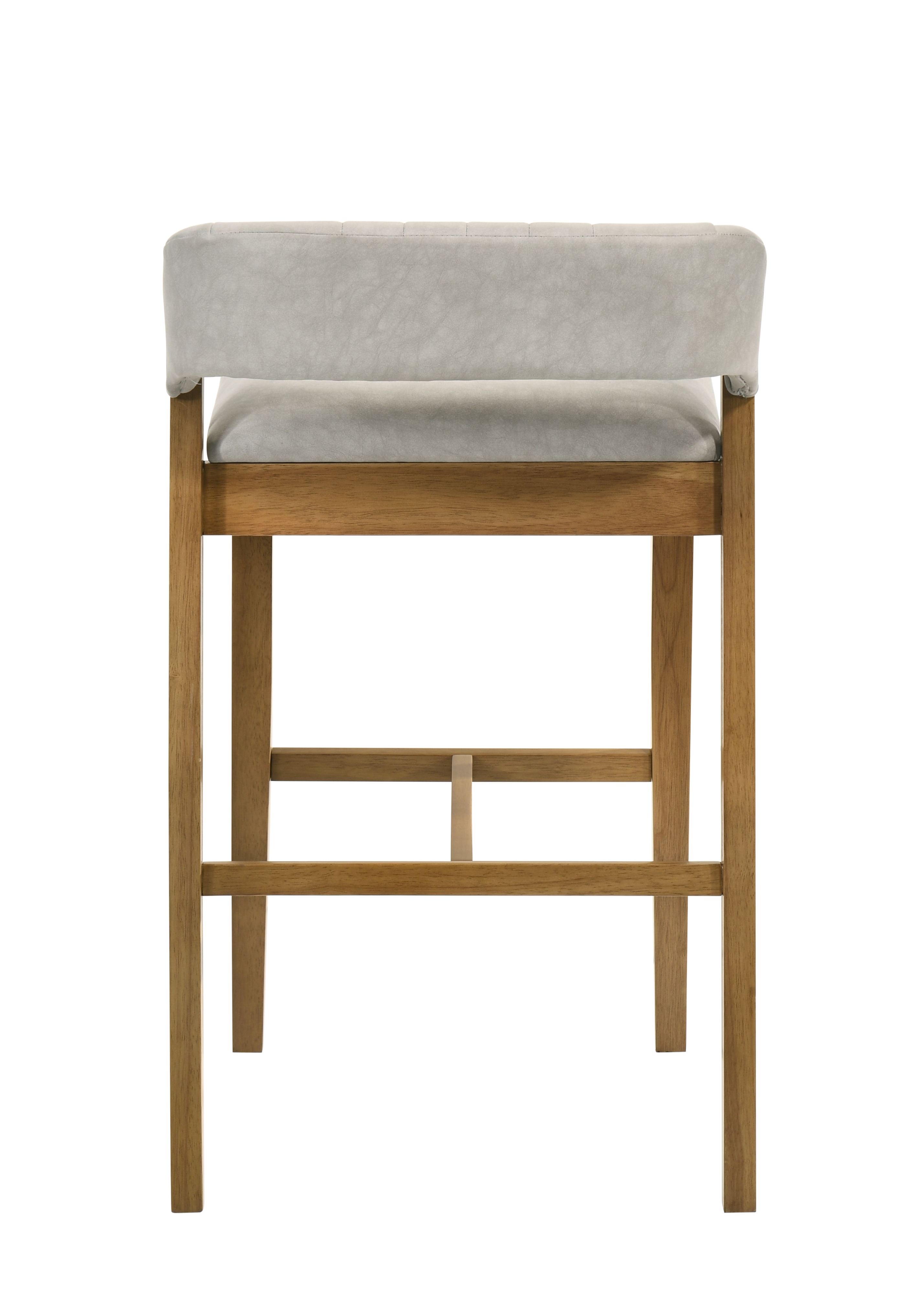 Low-Back Counter Stool w/Channel Tufting