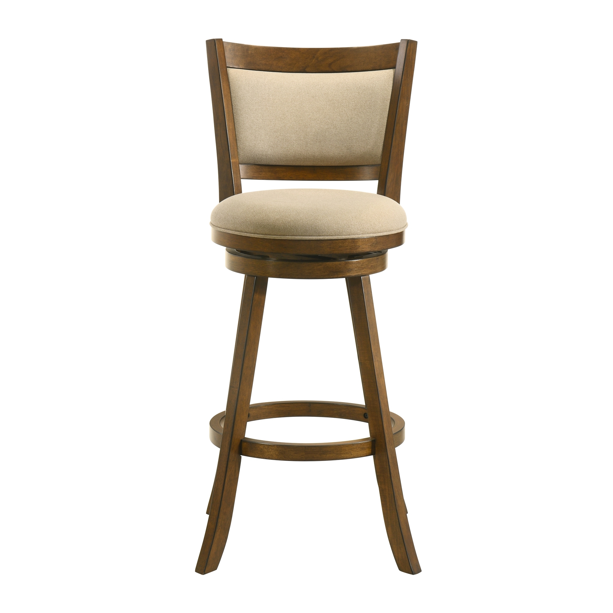 Armen Living Aiden Upholstered Bar-Height Swivel Stool