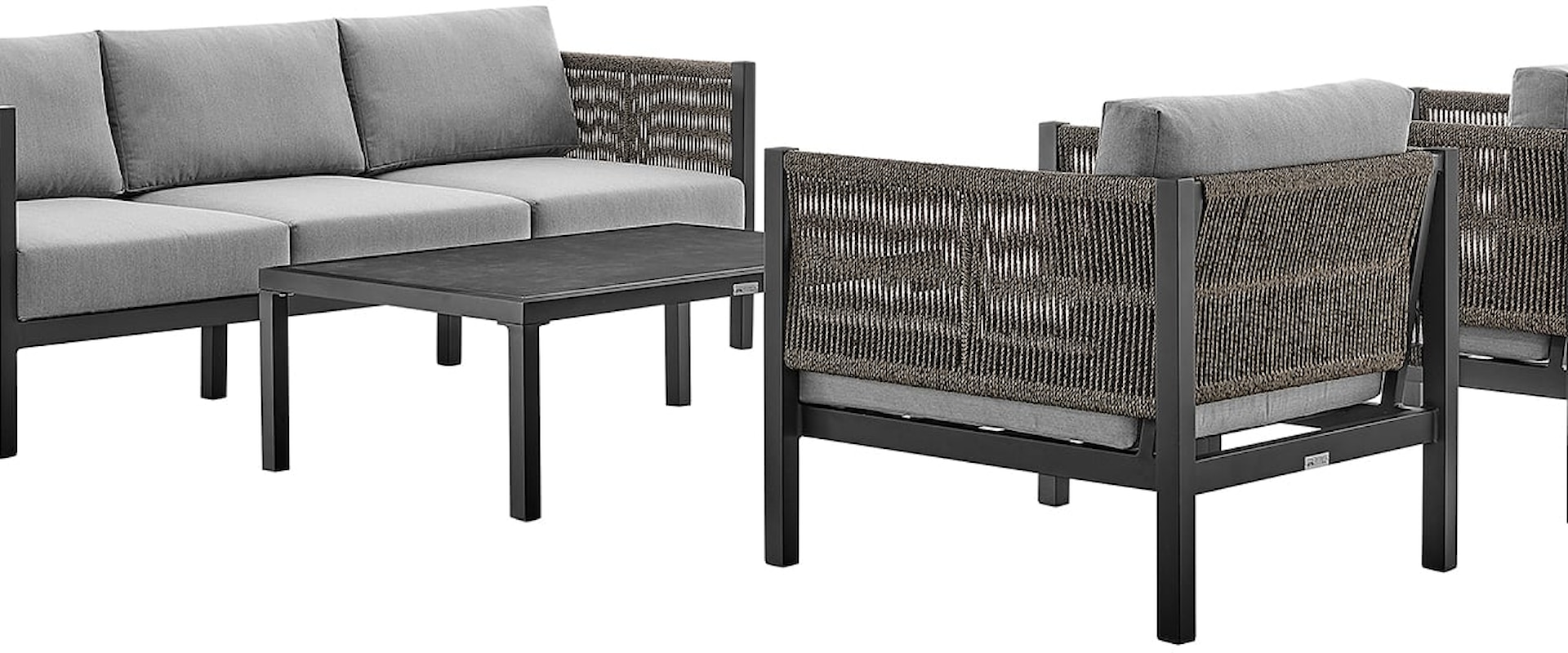 Contemporary 4-Piece Outdoor Patio Furniture Set