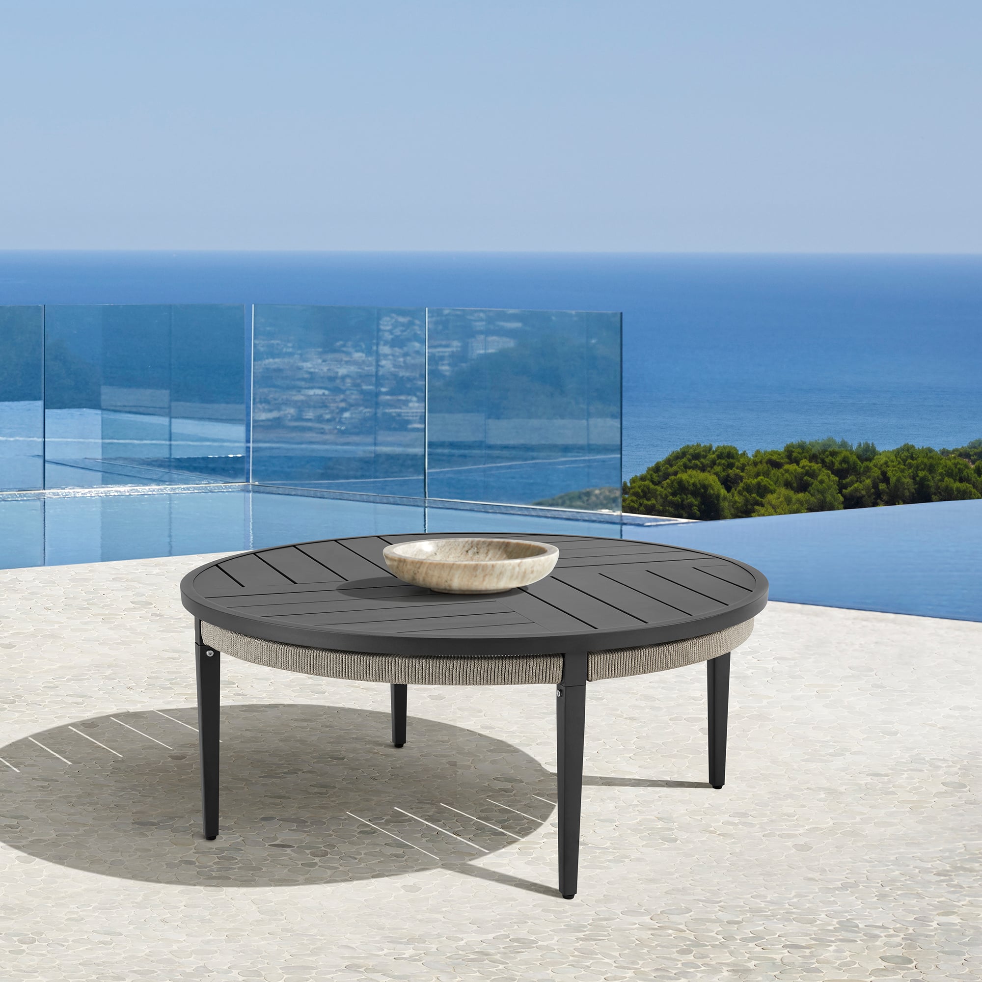 Armen Living Zella Outdoor Coffee Table