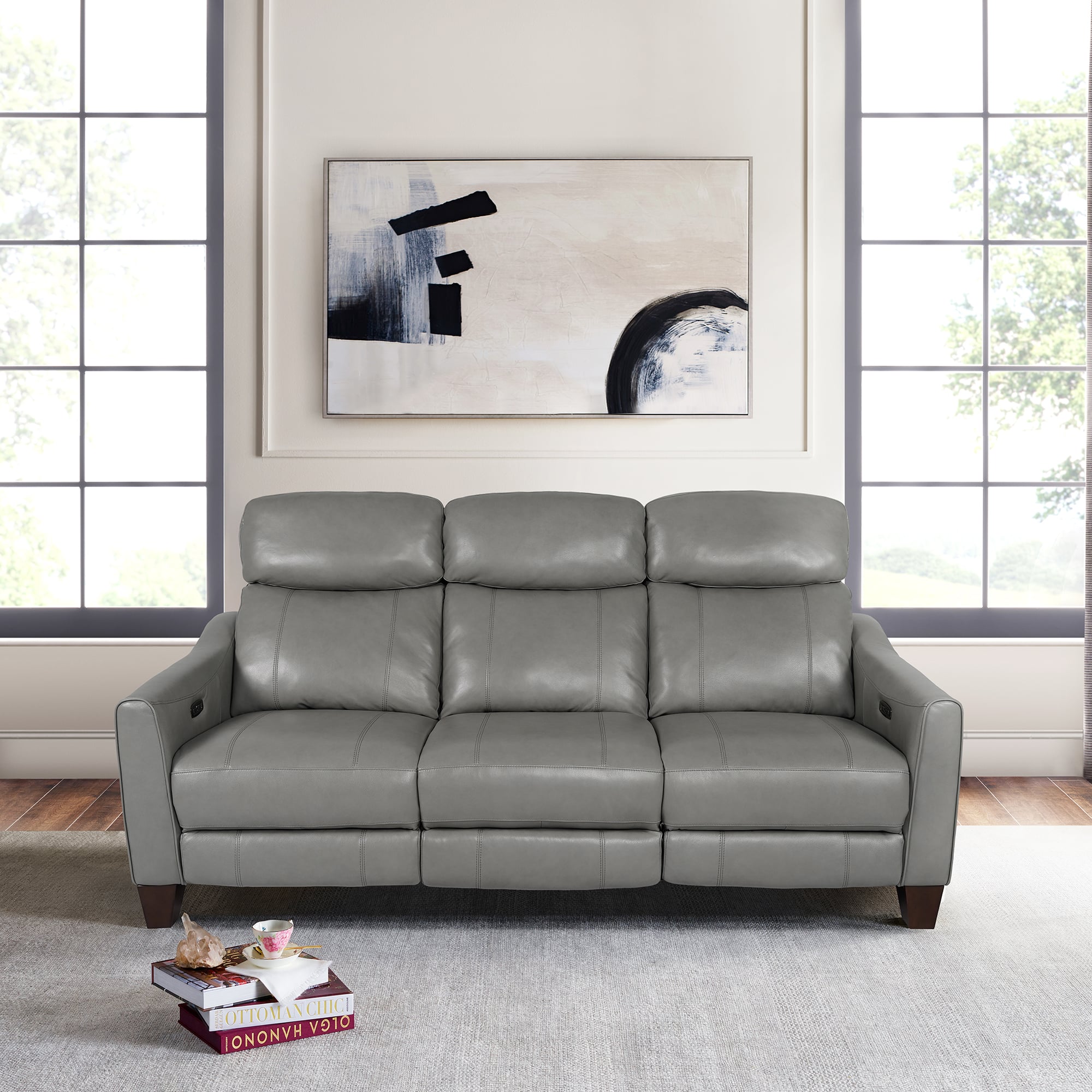 Armen Living Milos Power Reclining Sofa