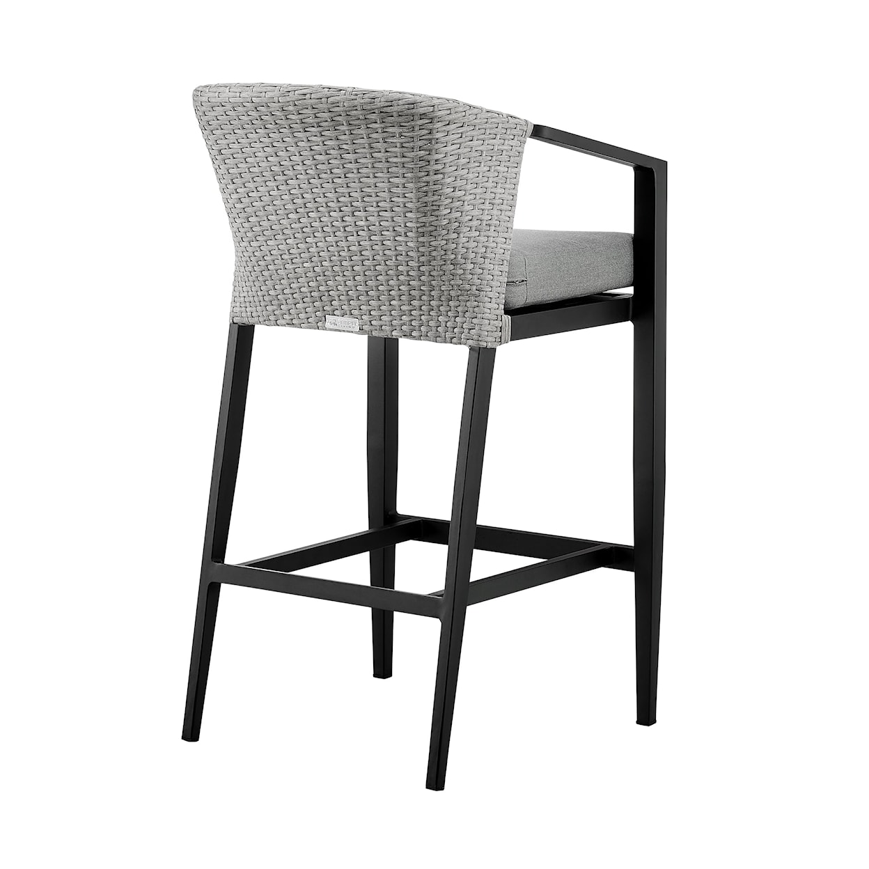 Armen Living Palma Outdoor Patio Counter Height Bar Stool