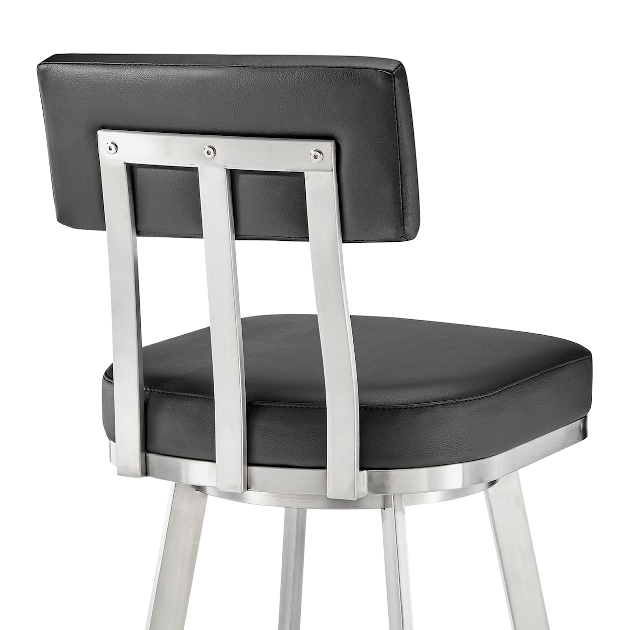 Armen Living Benjamin Black Counter-Height Stool