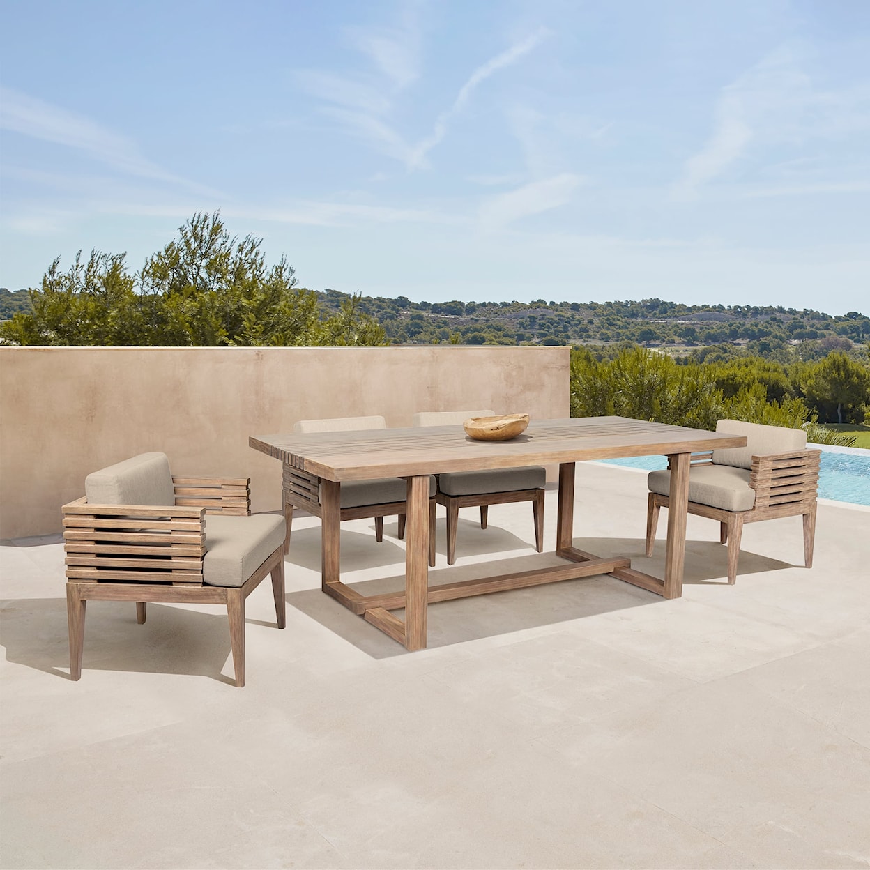 Armen Living Vivid Outdoor Dining Table