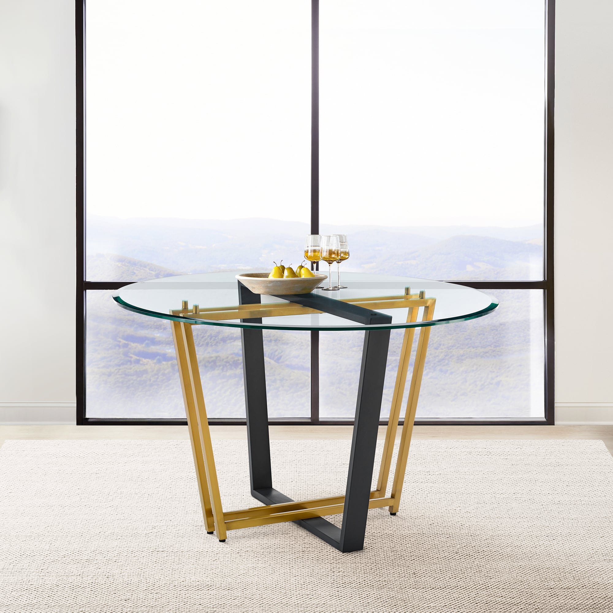 Armen Living Devi Round Dining Table