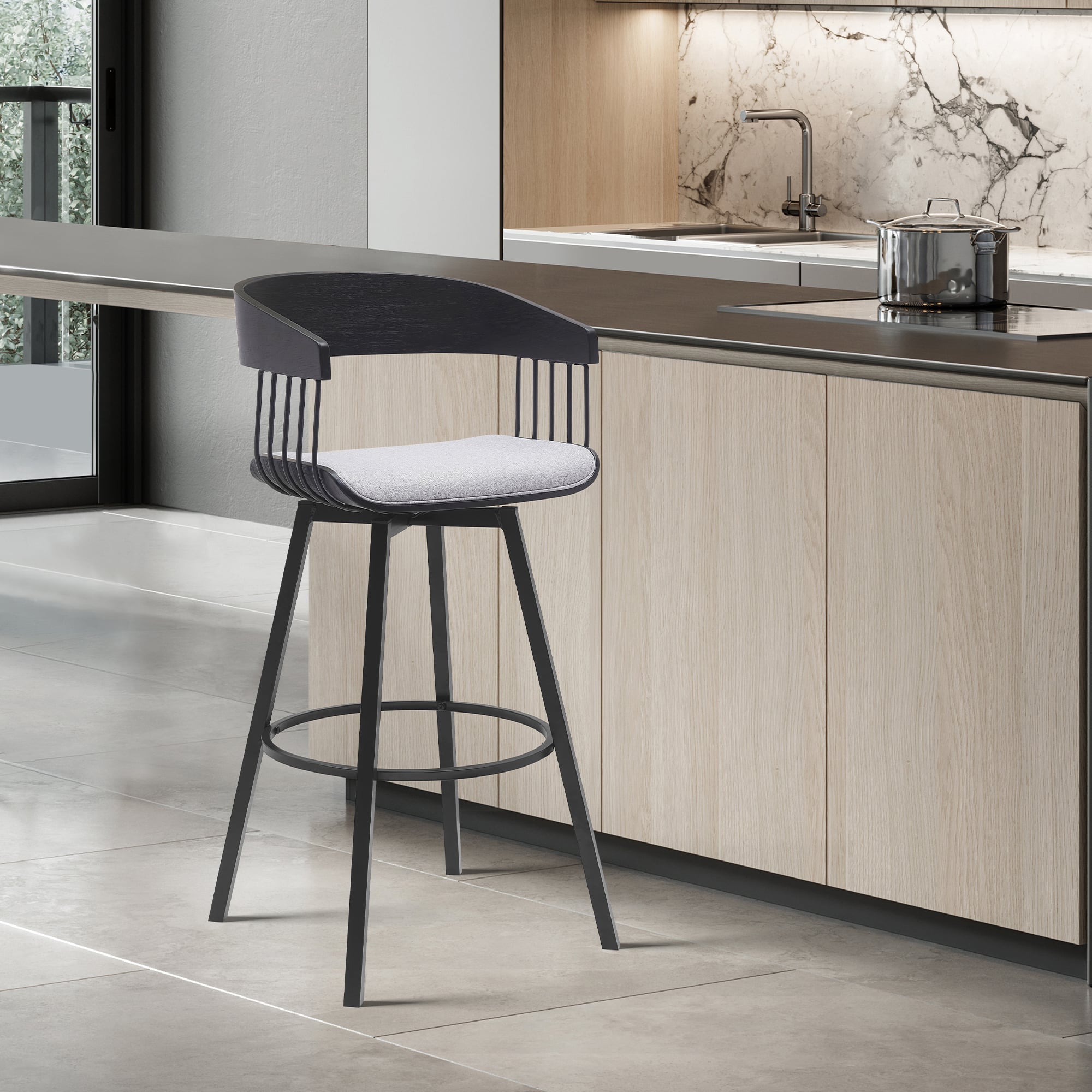 Armen Living Athena Counter-Height Stool