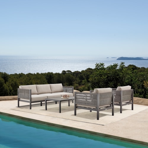 Modern 4-Piece Outdoor Patio Set
