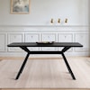 Armen Living Margot Dark Gray Rectangular Dining Table