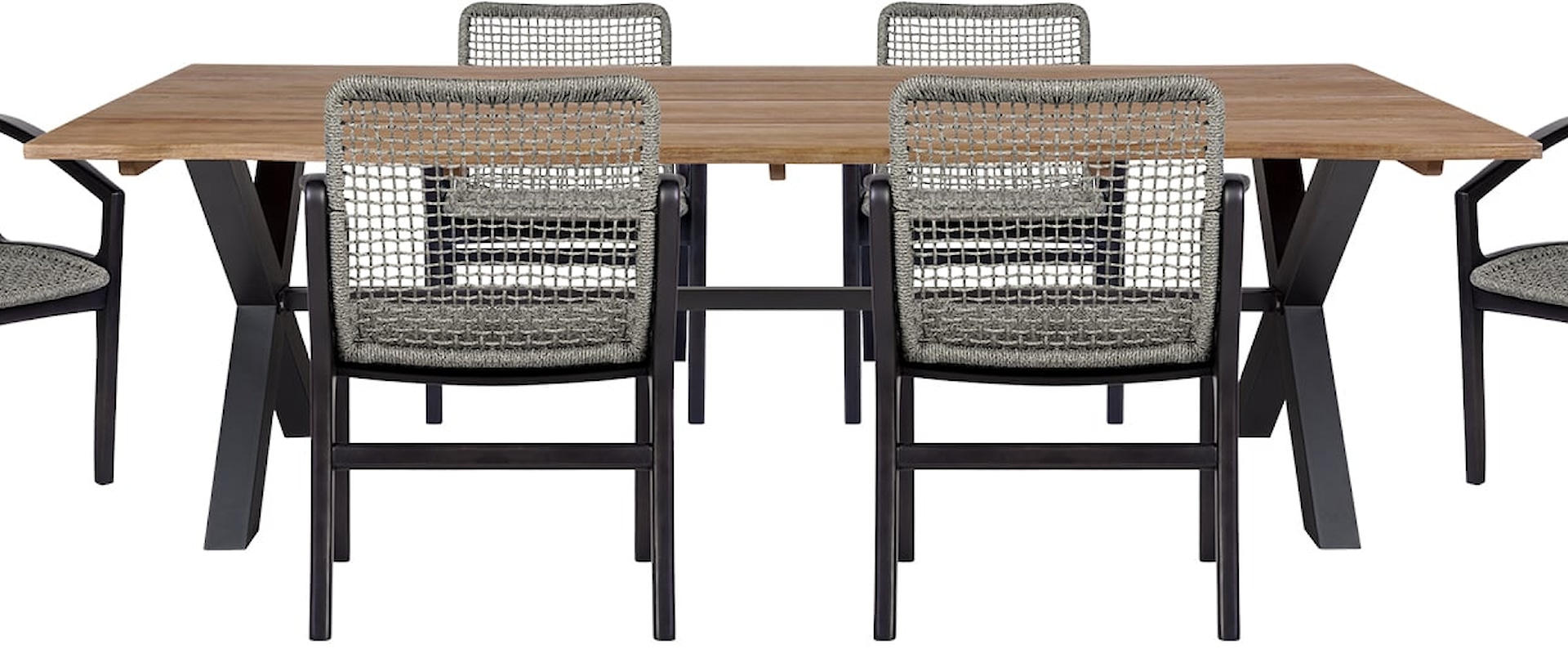 Contemporary 7 Piece Outdoor Dining Set