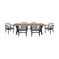 Contemporary 7 Piece Outdoor Dining Set