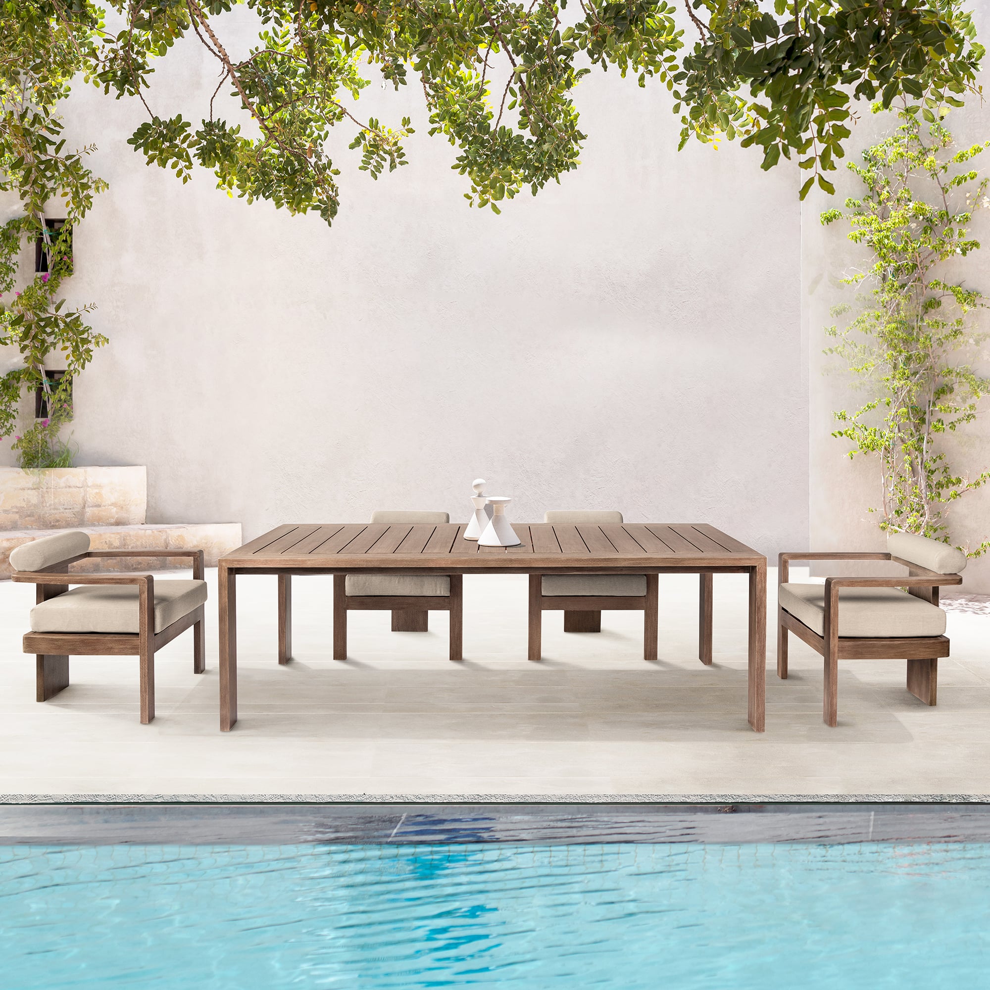 Armen Living Relic Outdoor Dining Set