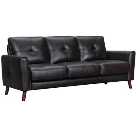 Brown Leather Sofa