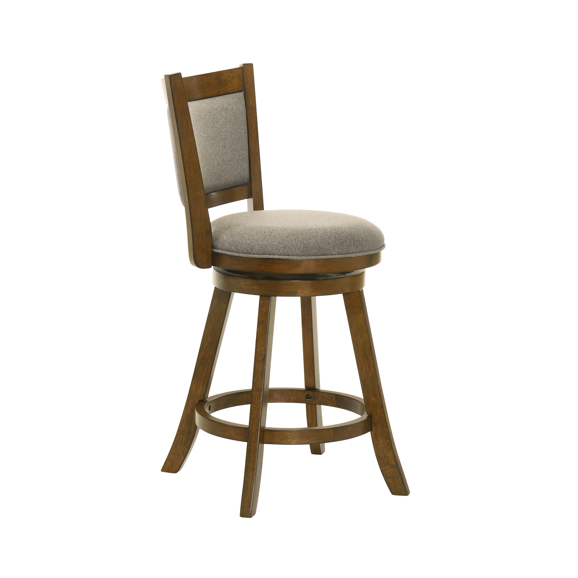 Armen Living Aiden Upholstered Counter-Height Swivel Stool