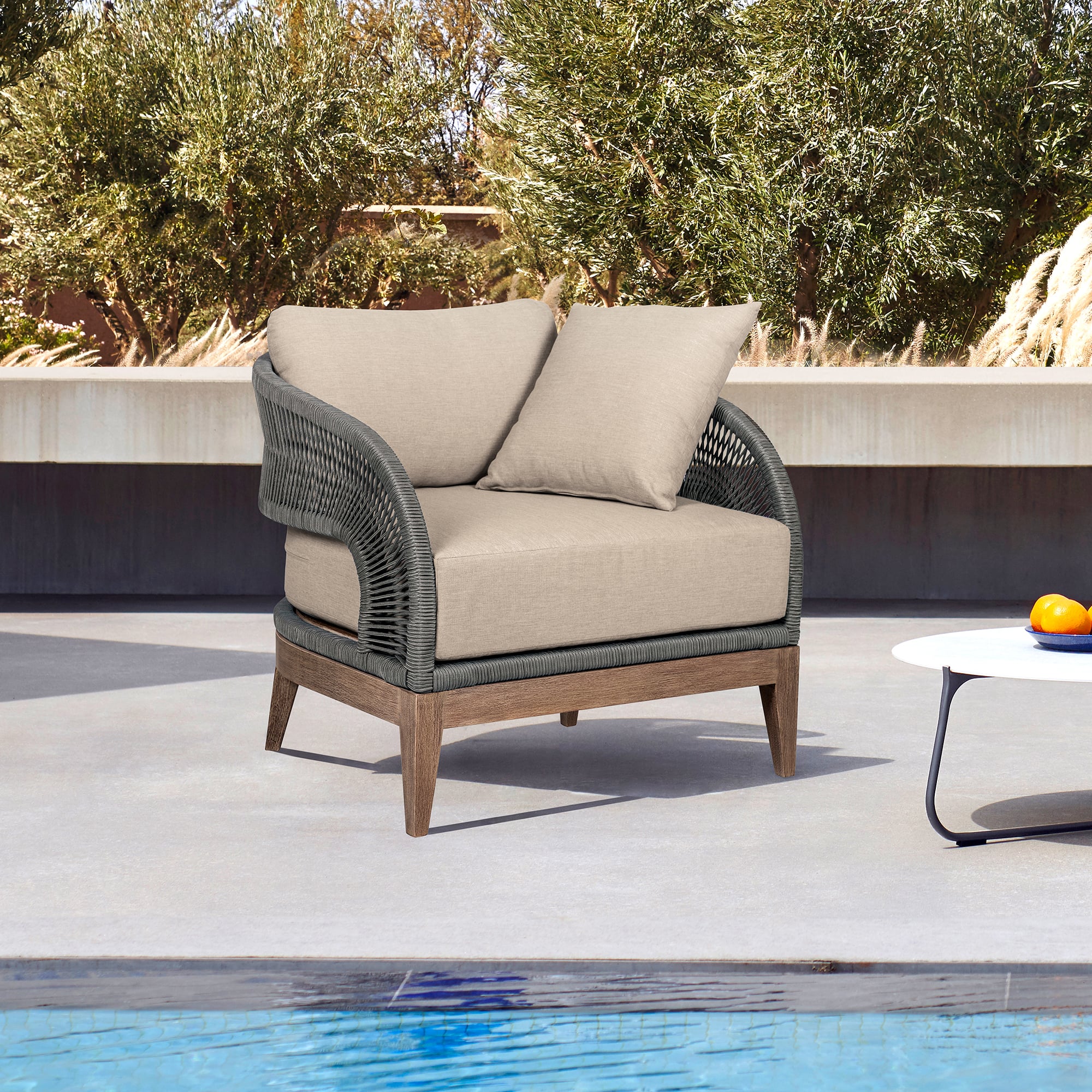 Armen Living Orbit Outdoor Chair