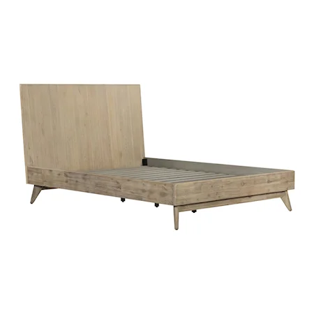 Mid-Century Modern Queen Platform Bed