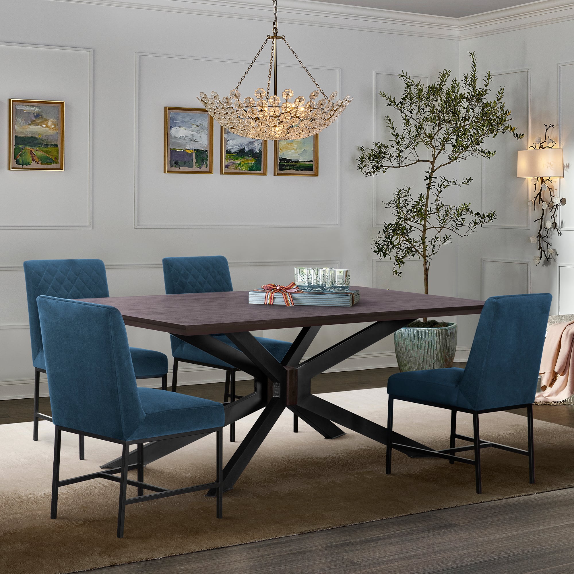 Armen Living Pirate/Napoli Dining Set