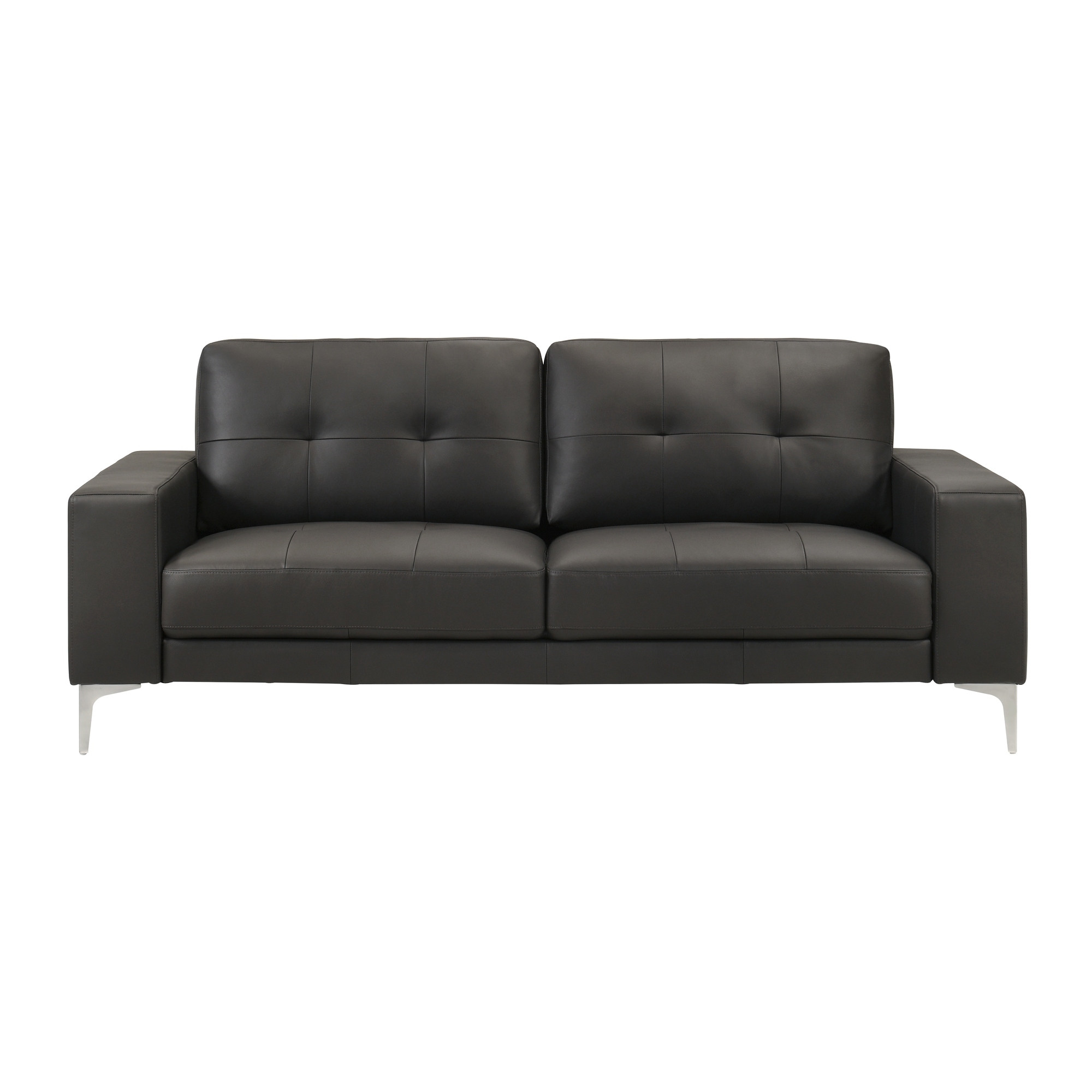Armen Living Faelin 2-pc. Top-Grain Leather Living Room Set