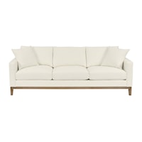 Contemporary 93" Upholstered Sofa with Track Arms