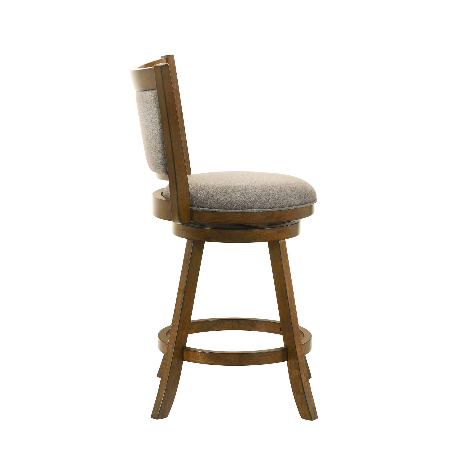 Armen Living Aiden Upholstered Counter-Height Swivel Stool