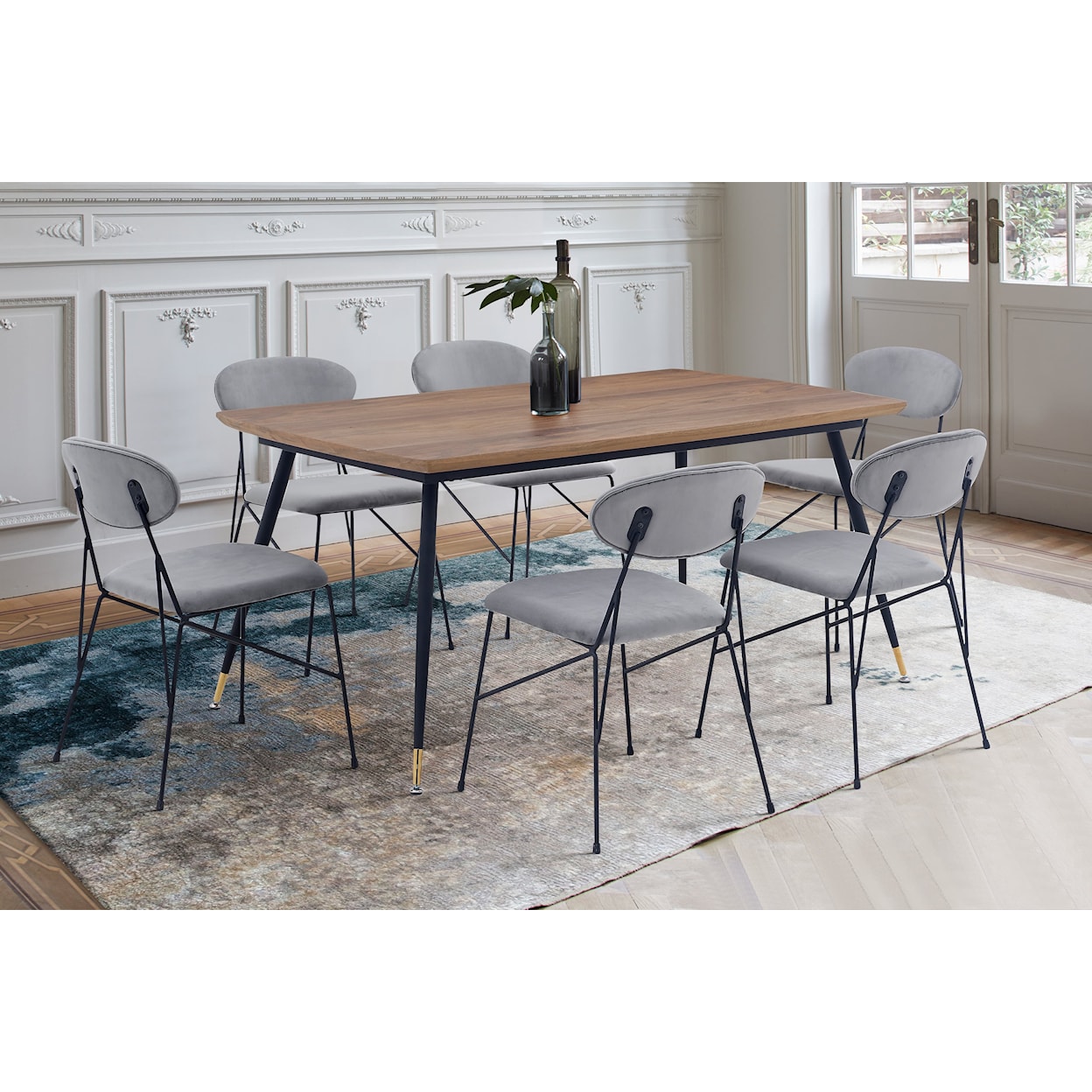 Armen Living Messina/Alice Dining Set