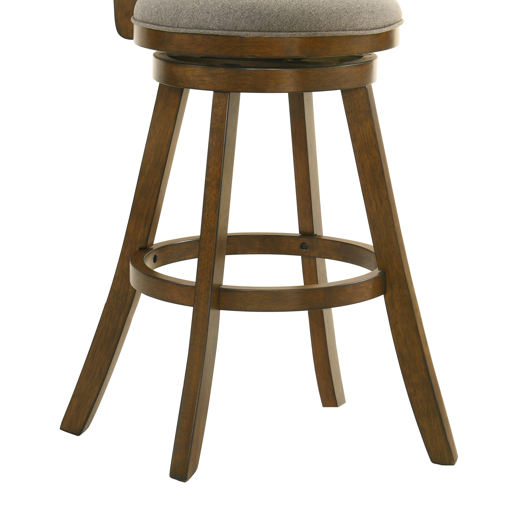 Armen Living Aiden Upholstered Bar-Height Swivel Stool