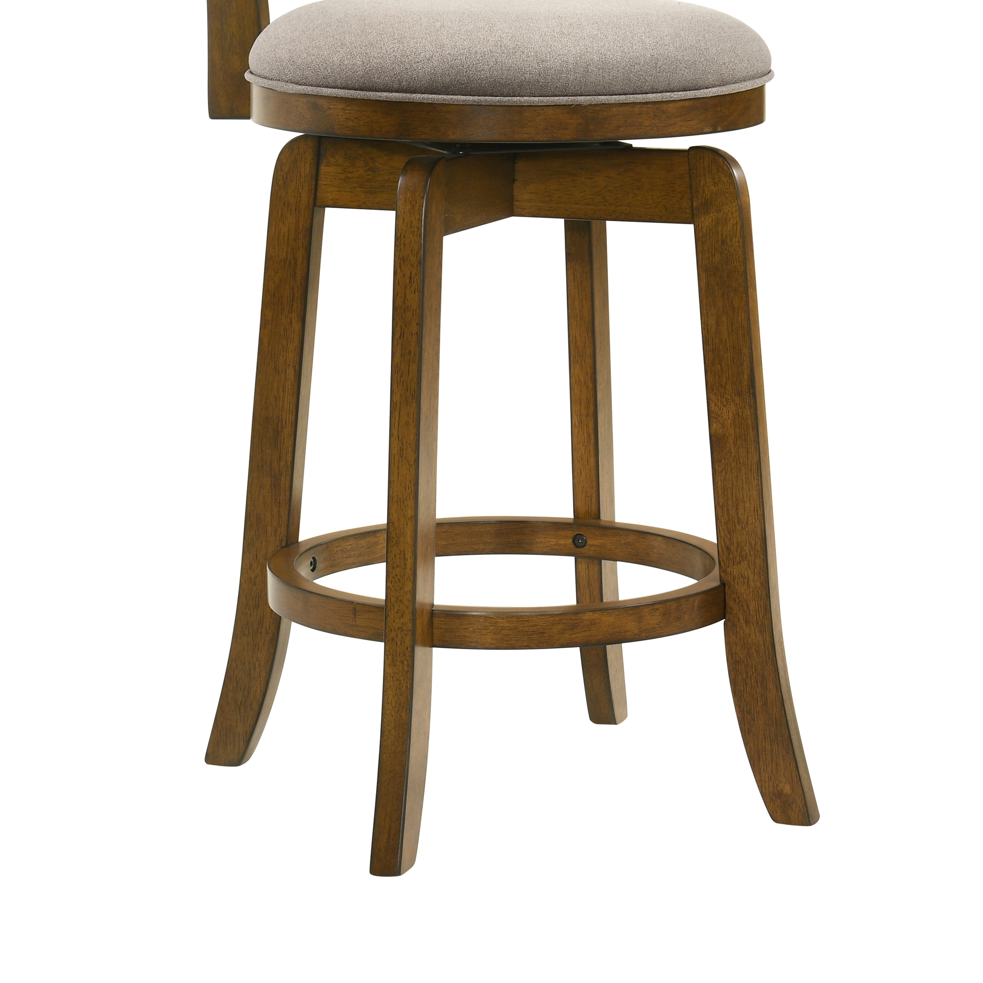 Armen Living Wren Slat-Back Swivel Counter Stool