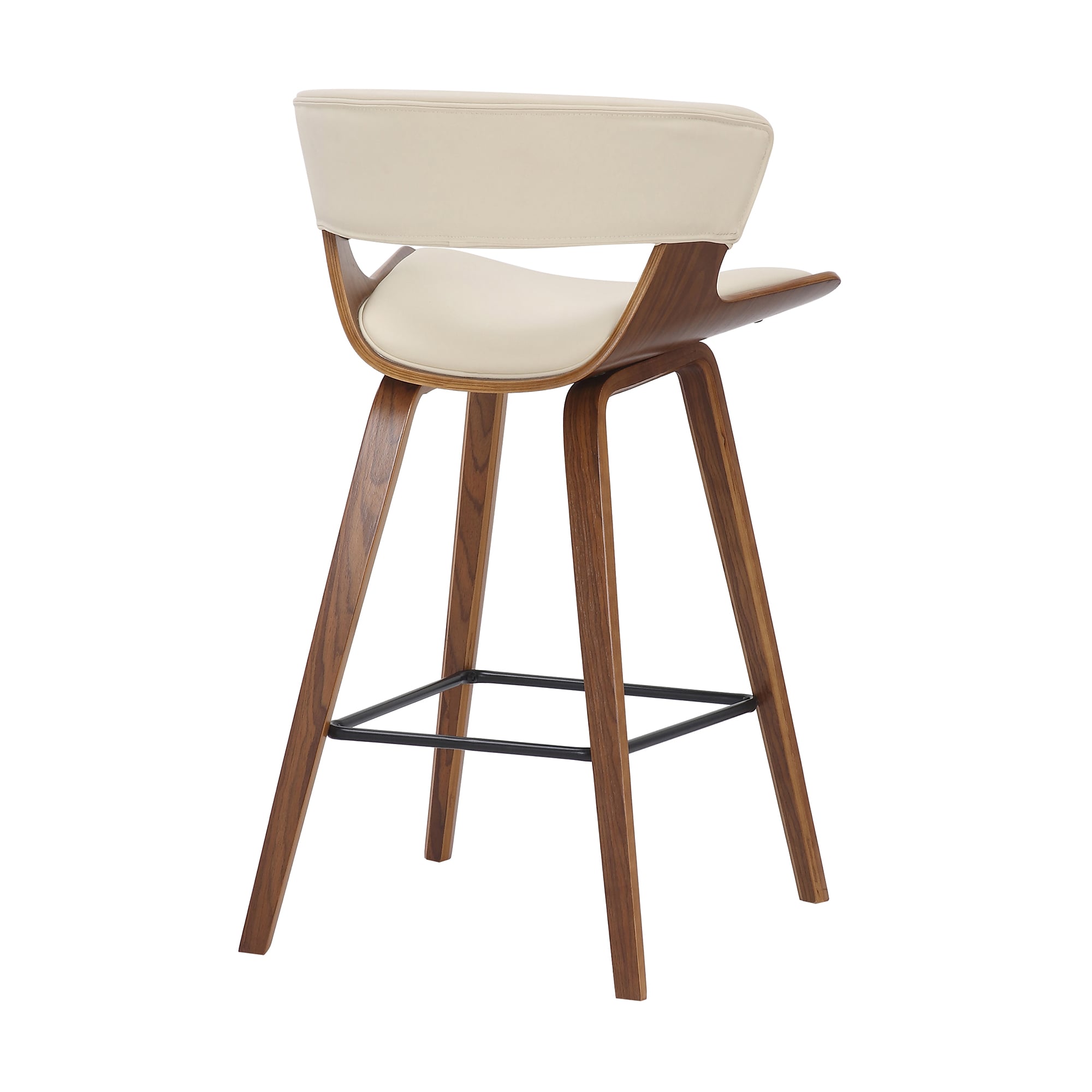 Faux Leather Counter Stool