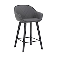Contemporary 26" Upholstered Counter Height Stool
