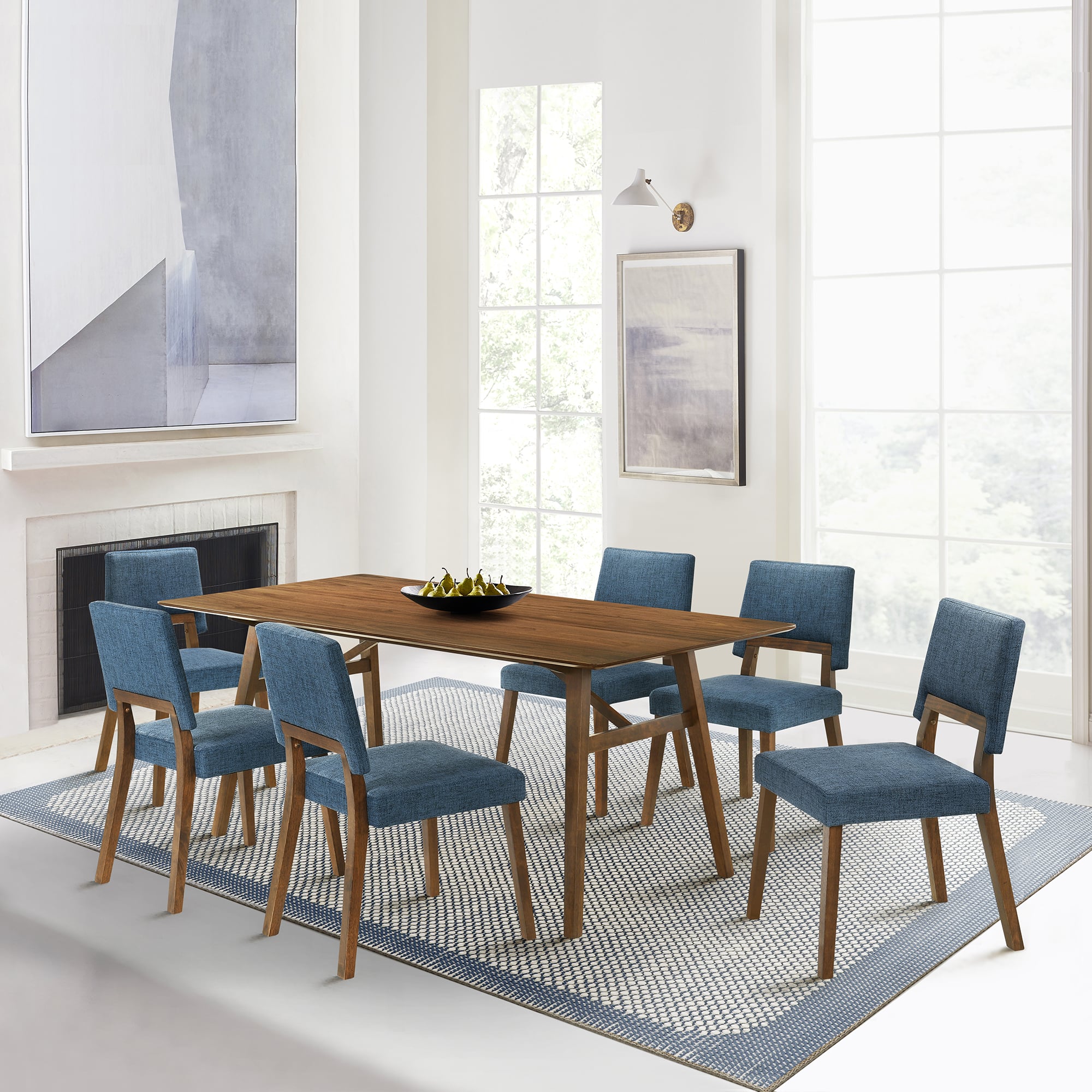Armen Living Channell Dining Set