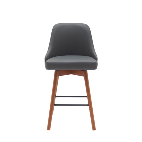Contemporary Counter-Height Swivel Stool