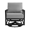 Armen Living Grand Outdoor Swivel Chair