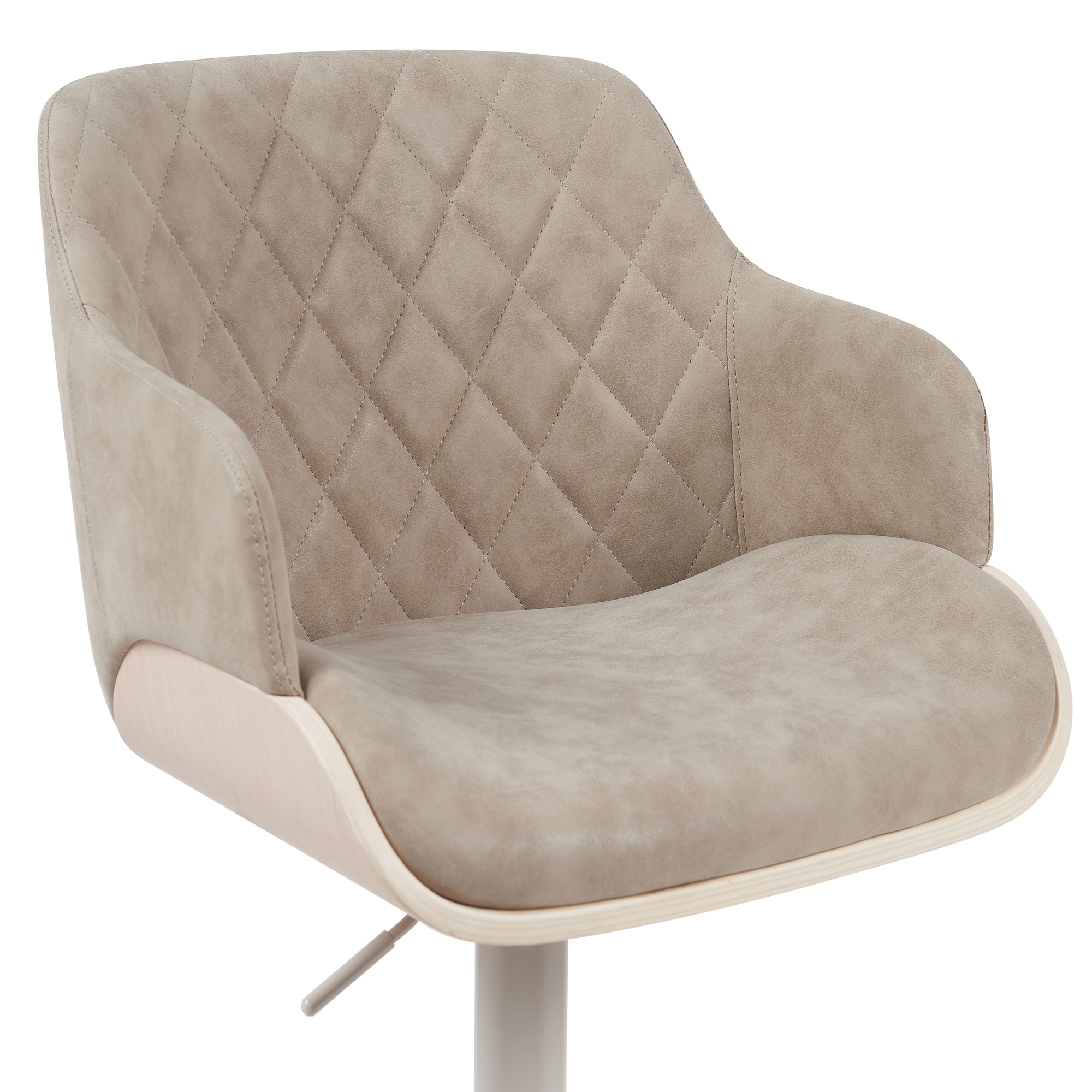 Armen Living Toby Upholstered Adjustable Bar Stool