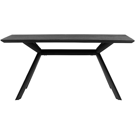 Dark Gray Rectangular Dining Table