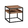 Armen Living Ludgate Square Acacia End Table